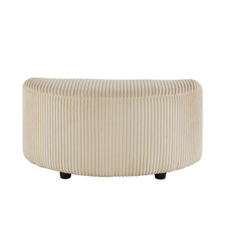 Repose-pieds Doniphan Wale, Beige