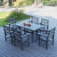 Ensemble repas d'extérieur carré avec coussins Cotswald-768543605-770543708