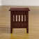 Jarrah Solid Wood End Table and Built-In Outlets