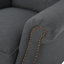 Fauteuil inclinable décoratif avec accoudoirs roulés, profitez du confort et du luxe cocooning