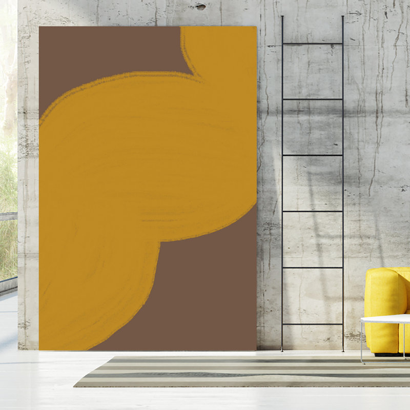 «Brown Mustard Artwork» par THE, H 72 po x l 48 po