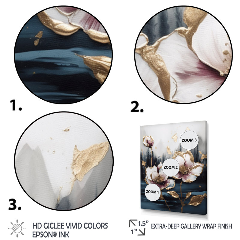 Tulipe rose Cascade III - impression, H 20 po x l 12 po x P 1 po, Toile tendue