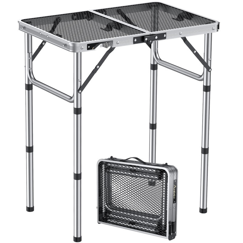 Rectangular Outdoor Picnic Table, Silver