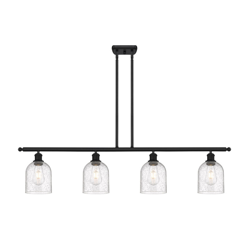 Odaniel 4 - Light Kitchen Island Pendant, Seedy, Matte Black
