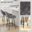 Orduna Upholstered Counter Stool with Metal Frame-875842263