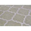 Cotton Geometric Area Rug in Gray