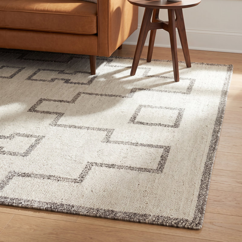 Kardarius Wool Moroccan Indoor Rug, Rectangle 8' x 10'