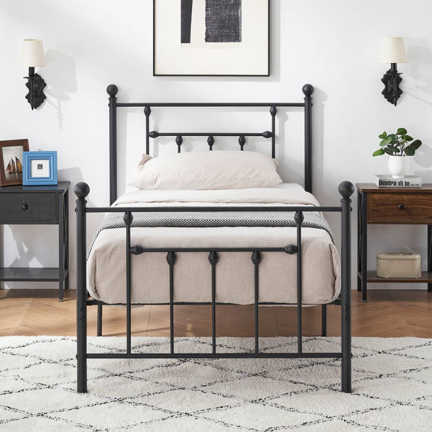 Laurel Foundry Modern Farmhouse Gauvin 39.37'' Steel Bed Frame ...