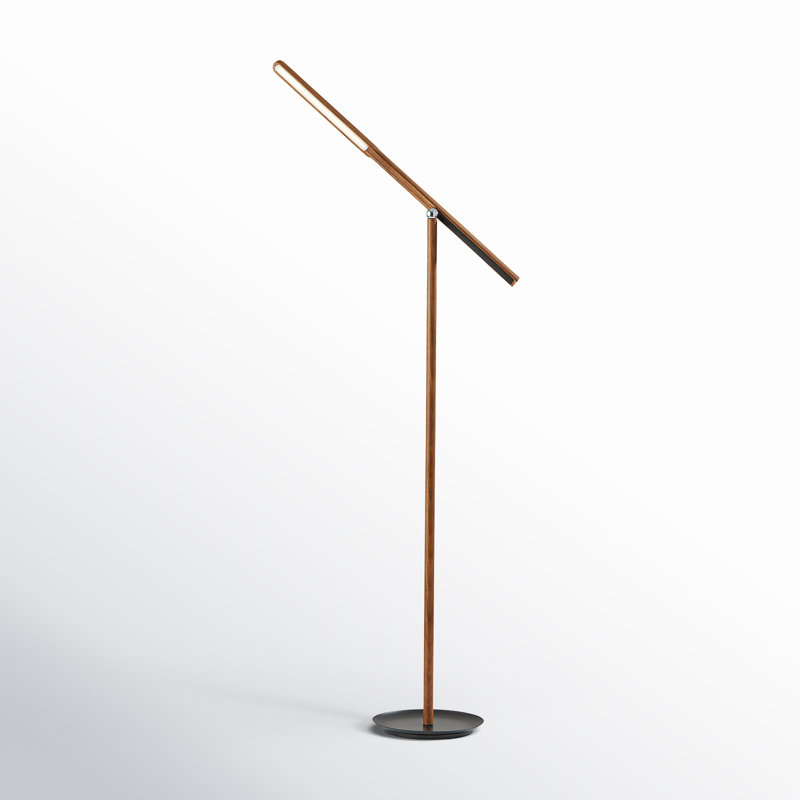 Dris 54'' LED Task Floor Lamp, Walnut