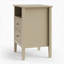 Ensemble de 2 tables de chevet cannelées à 2 tiroirs de 18 po, tables de chevet de chambre à coucher beige moderne, tables de bout avec canapé et rangement-129366147-129366148