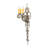 Kenna Steel Candle Wall Light