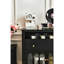 Vitrine murale noire de style antique