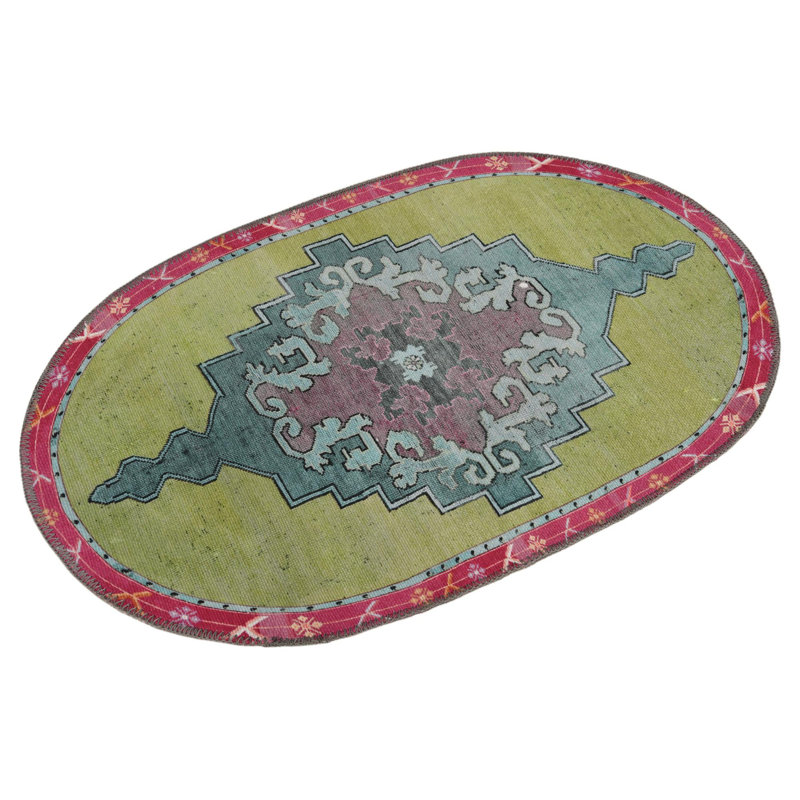 Oppie Performance Chenille Oriental Indoor Rug, Oval 7'6" x 10'6"