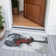 Machine Washable Indoor/Outdoor Xhevrie Gray Rug