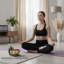 Bol chantant automatique, angle et espacement réglables, bol tibétain fait à la main de 8 po, méditation mains libres et aide au sommeil profond, yoga, thérapie par le son, pleine conscience