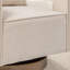 Fauteuil demi-tonneau moderne pivotant avec dossier ouvert-652721214