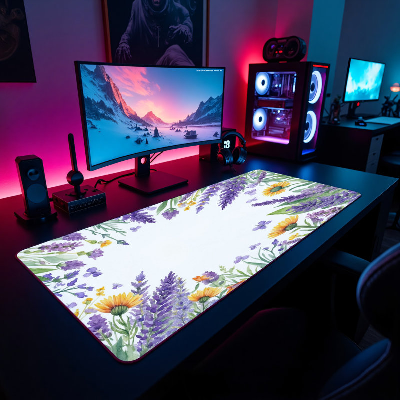 Polyester Desk Pad, 14.4x12.1