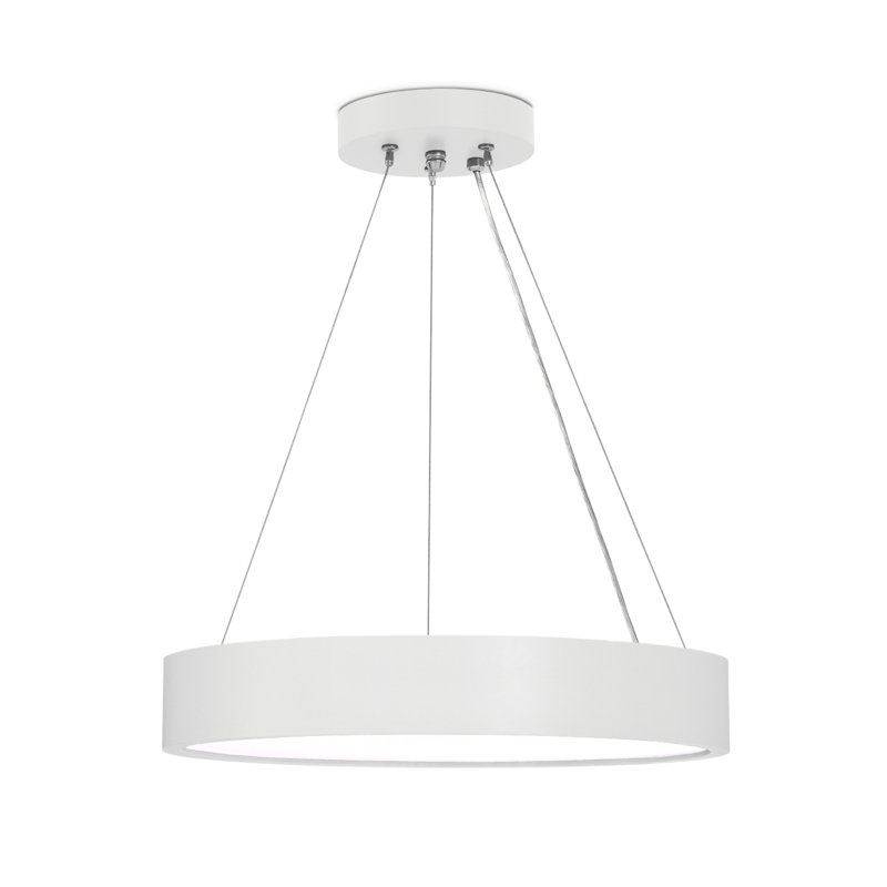 Amenda 2 - Light Drum Pendant, White 