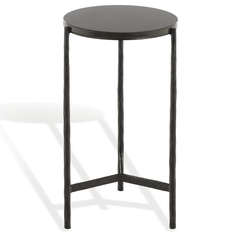 Marylou Marble Top Drink Table, Black