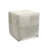 Safari Silver Foil Cowhide Ottoman