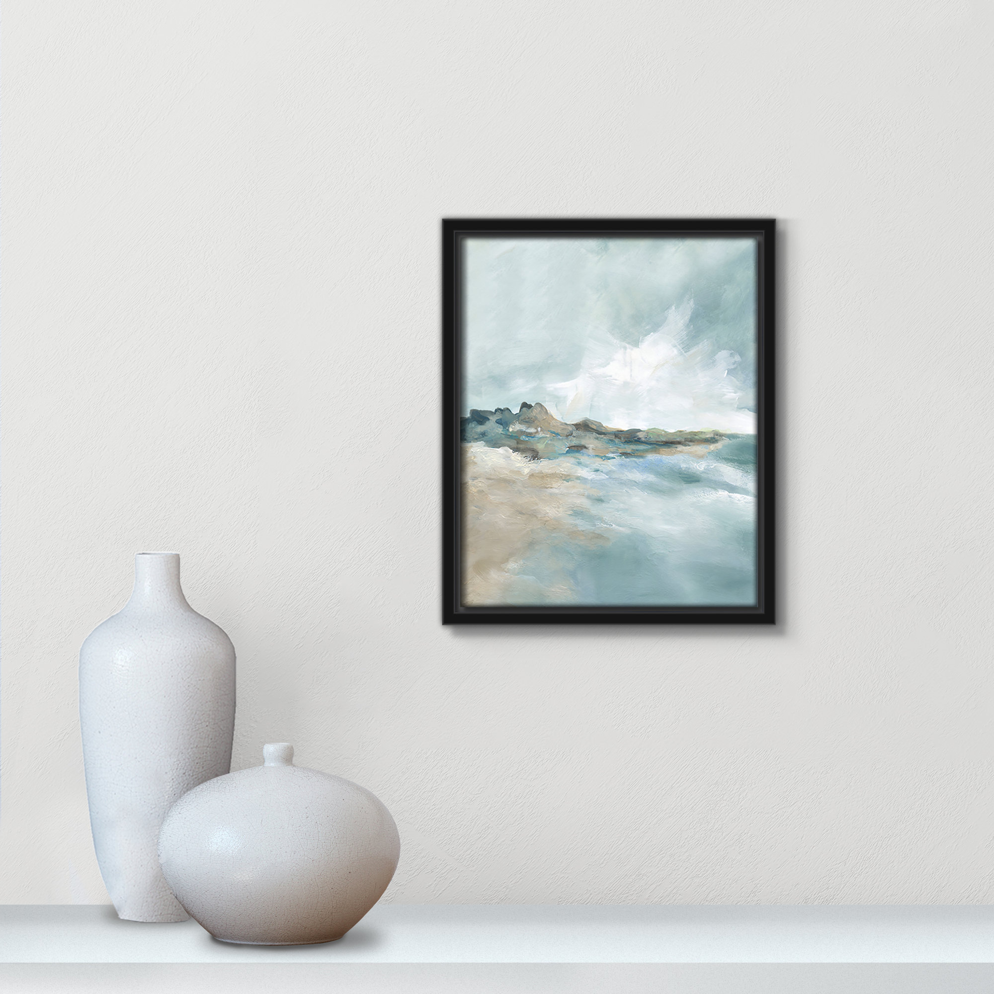 Sandpoint Print by Carol Robinson, 11.5" H x 9.5" W, Black