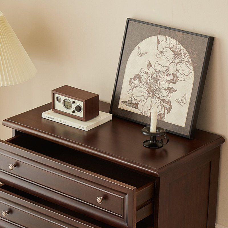 Commode d'appoint à tiroirs en bois massif