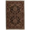 Manchuria Hand-Knotted Wool Oriental Area Rug in Black/Red