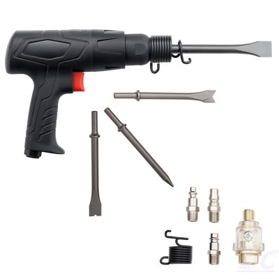 Air Hammer 2500-2700 BPM Pneumatic Hammer Air Hammer Kit With 4 Chisels