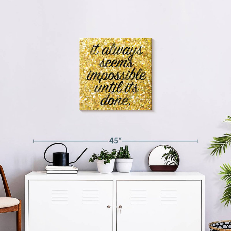 Tergel Just Do It, 20" H x 20" W