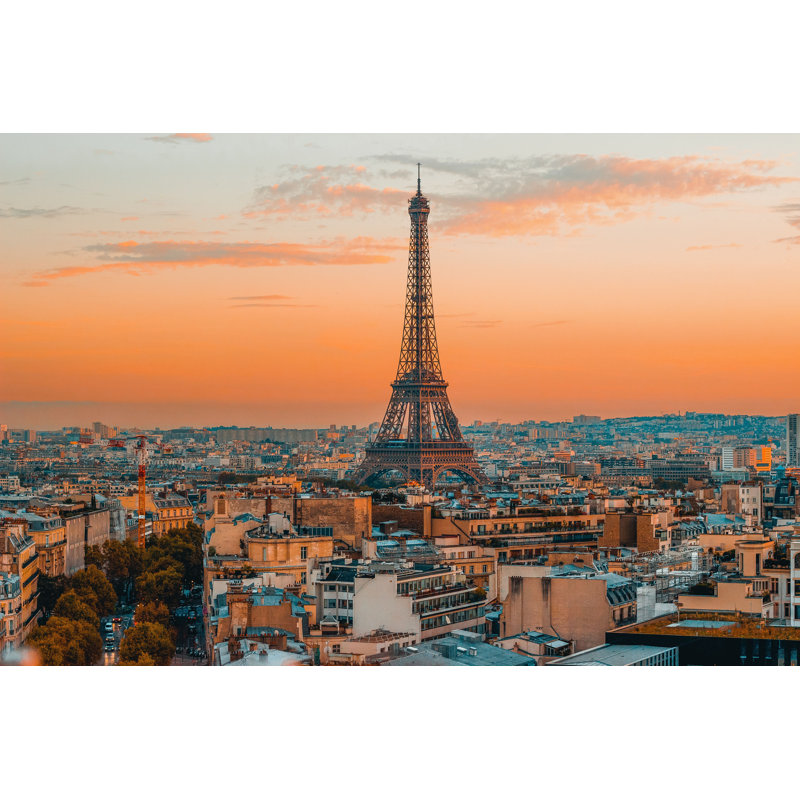 Vue de Paris - Photographie sur toile tendue, H 8 po x l 12 po