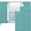 Deux volets à panneaux surélevés Americraft (par paire)-80846259-80846285-80846320