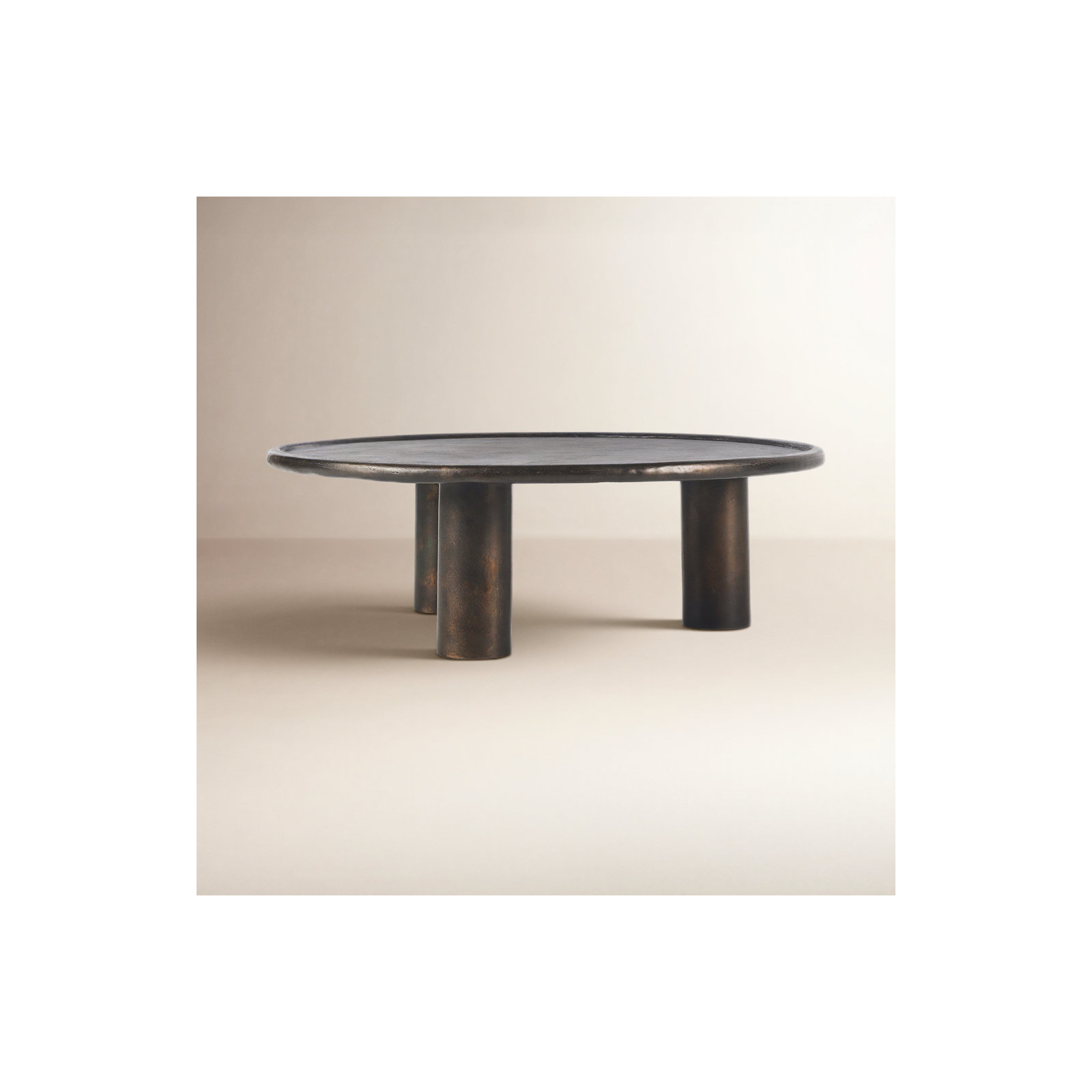 Caity Coffee Table-Distressed Bronze