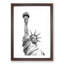 Statue Of Liberty In New York City Abstract Painting - Framed Print-56922624-56922625