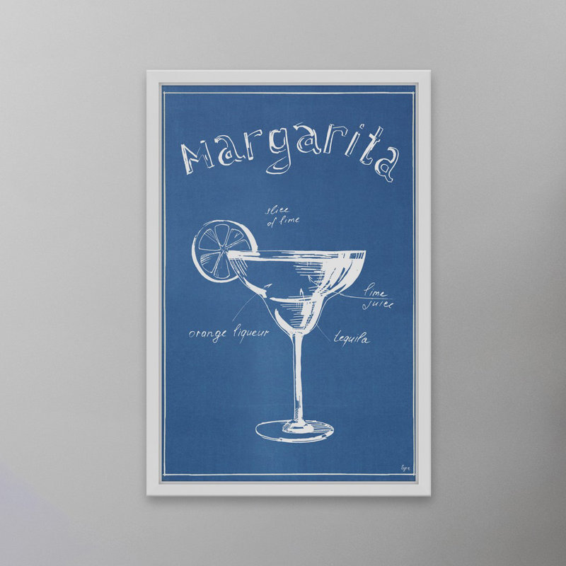 «Margarita» par Eyre Tarney - Reproduction d'art graphique sur papier encadré, H 18 po x l 12 po x P 1,5 po
