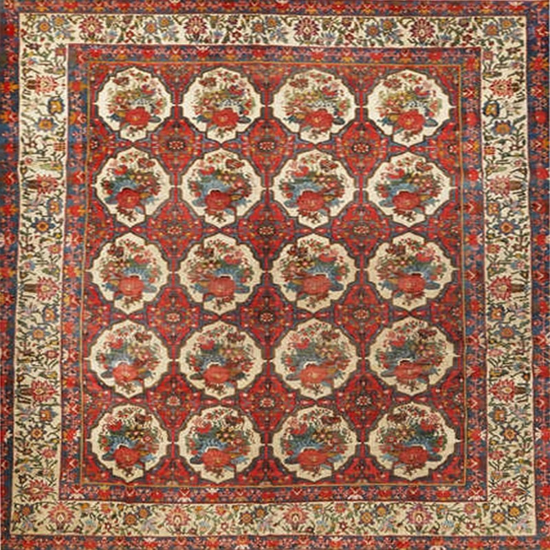 Oriental Indoor Rug, Round 3'