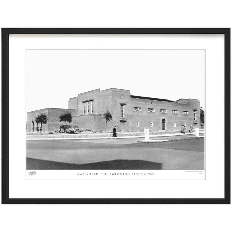 Gateshead, The Swimming Baths C1955 by Francis Frith - Single Picture Frame Print, 28cm H x 36cm W x 2.3cm D