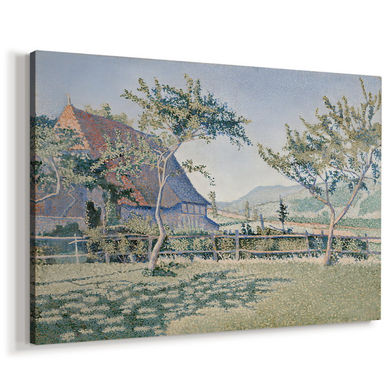 Comblat-le-Château, la prairie-Paul Signac-Toile tendue avec châssis-1886, 40 po x 60 po