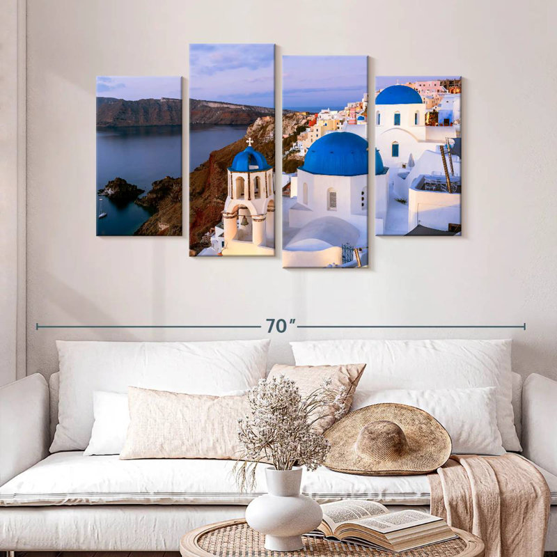 Chapelles à Oia, H 32 po x l 52 po