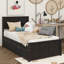 Lit plateforme simple avec structure gigogne simple sous le lit-2046712788