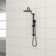 10 Inch Shower System With 5 Function Rain Hand Shower, 26.3" Slide Bar Shower Head Combo