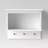Wall Shelf with Hooks White -  Microfiber, Non-Slip Backing