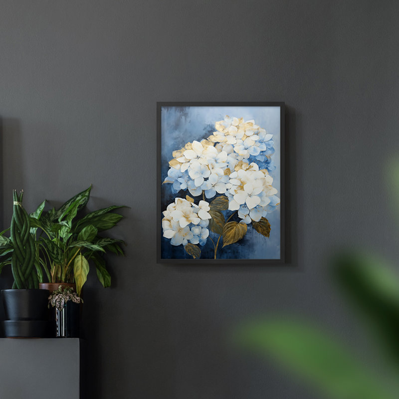 Série FLORAL CXLIV - reproduction encadrée de qualité supérieure - prête à être accrochée - aucun clou requis