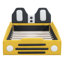 Lit plateforme simple jaune avec look de voiture de course énergique et roues - Repos confortable pour un maximum de confort-1943987618