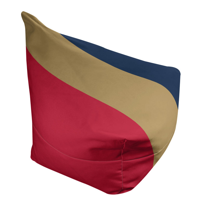 Sac de pois classique, H 42 po x l 38 po x P 31 po, Rouge / doré mat / bleu