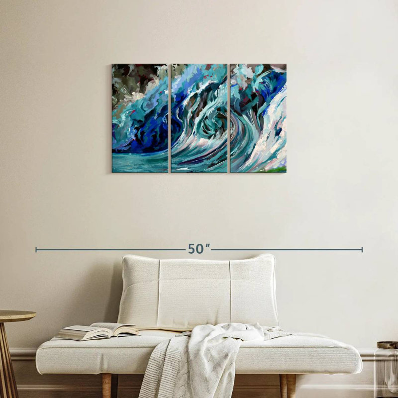Gillard A Blue Wave, 20" H x 33" W