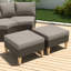 Repose-pieds d'extérieur en osier avec coussin Sunbrella® Tuule-332447561