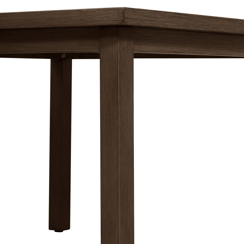 Club Aluminum Outdoor Dining Table, Oak