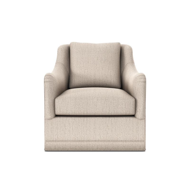 Arcadia English Arm Swivel Glider, Wild Dunes Natural