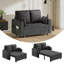 2 Seater Faux Leather Sofa