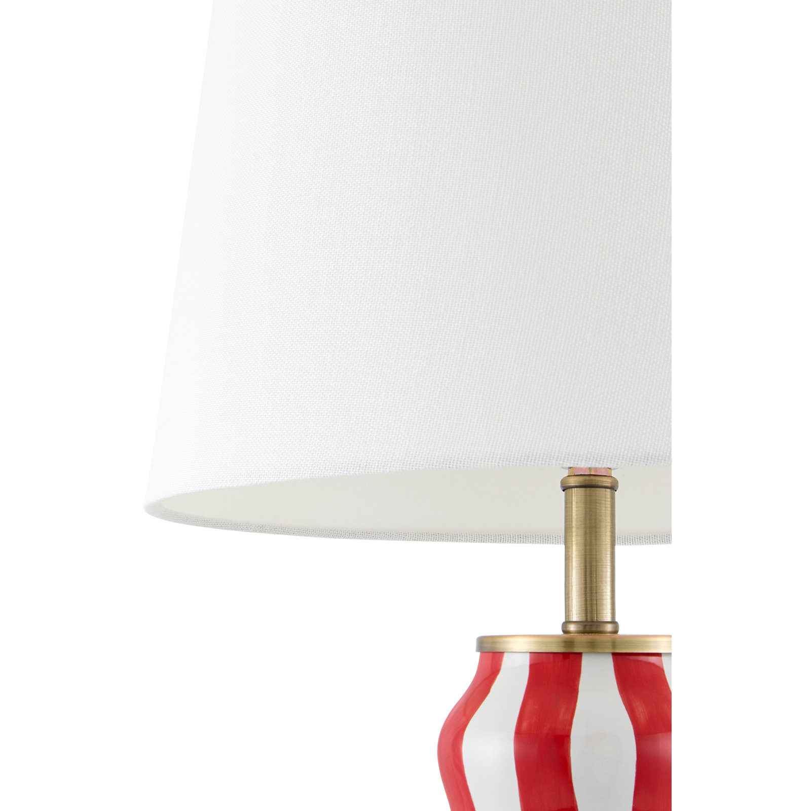 Samp Ceramic Table Lamp, Red